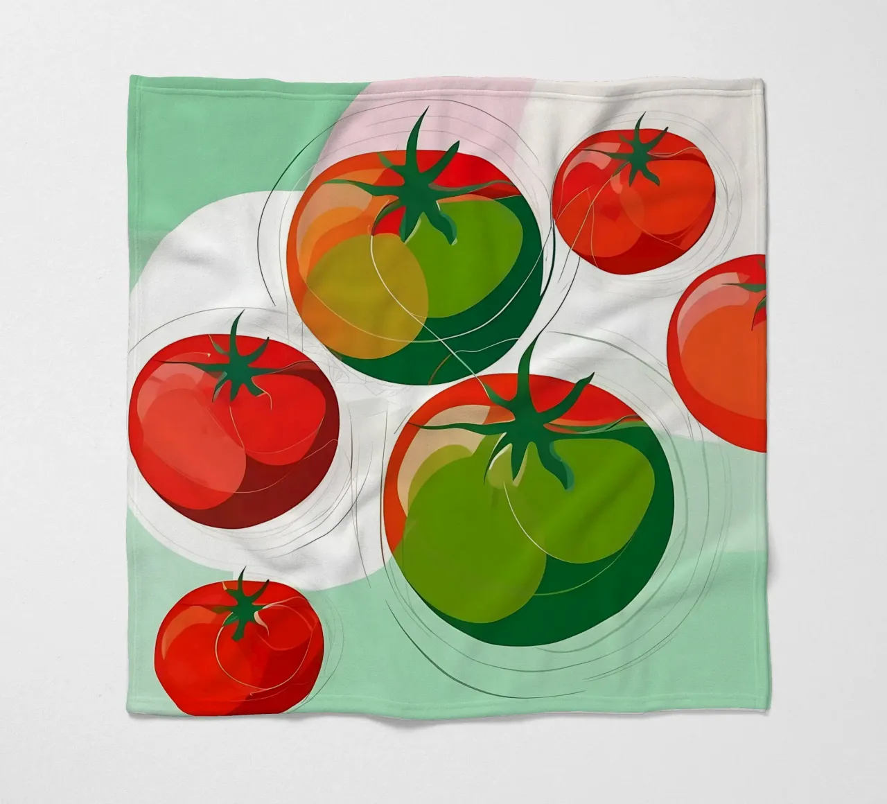Stile_di_pomodoro_A_2 coperta in pile da Pink- und LoveArt by LK