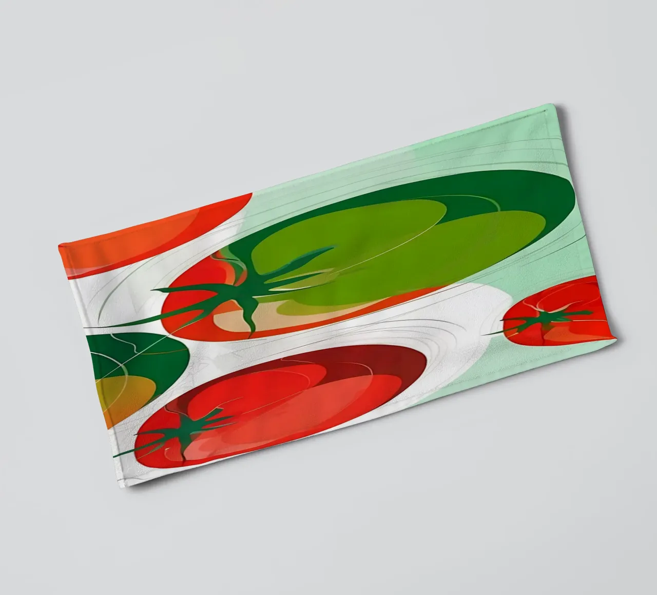 Stile_di_pomodoro_A_2 asciugamano da bagno da Pink- und LoveArt by LK