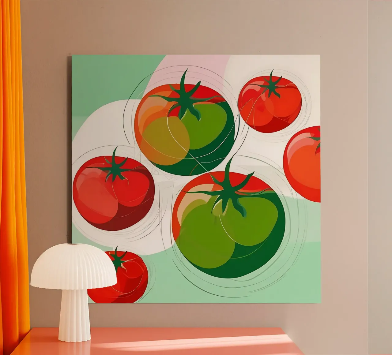 Stile_di_pomodoro_A_2 alluminio dibond da Pink- und LoveArt by LK