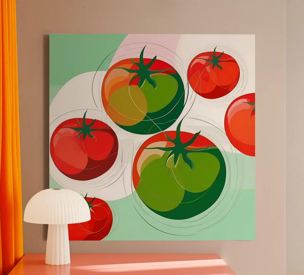 Tomato_style_A_2 canvas by Pink- und LoveArt by LK