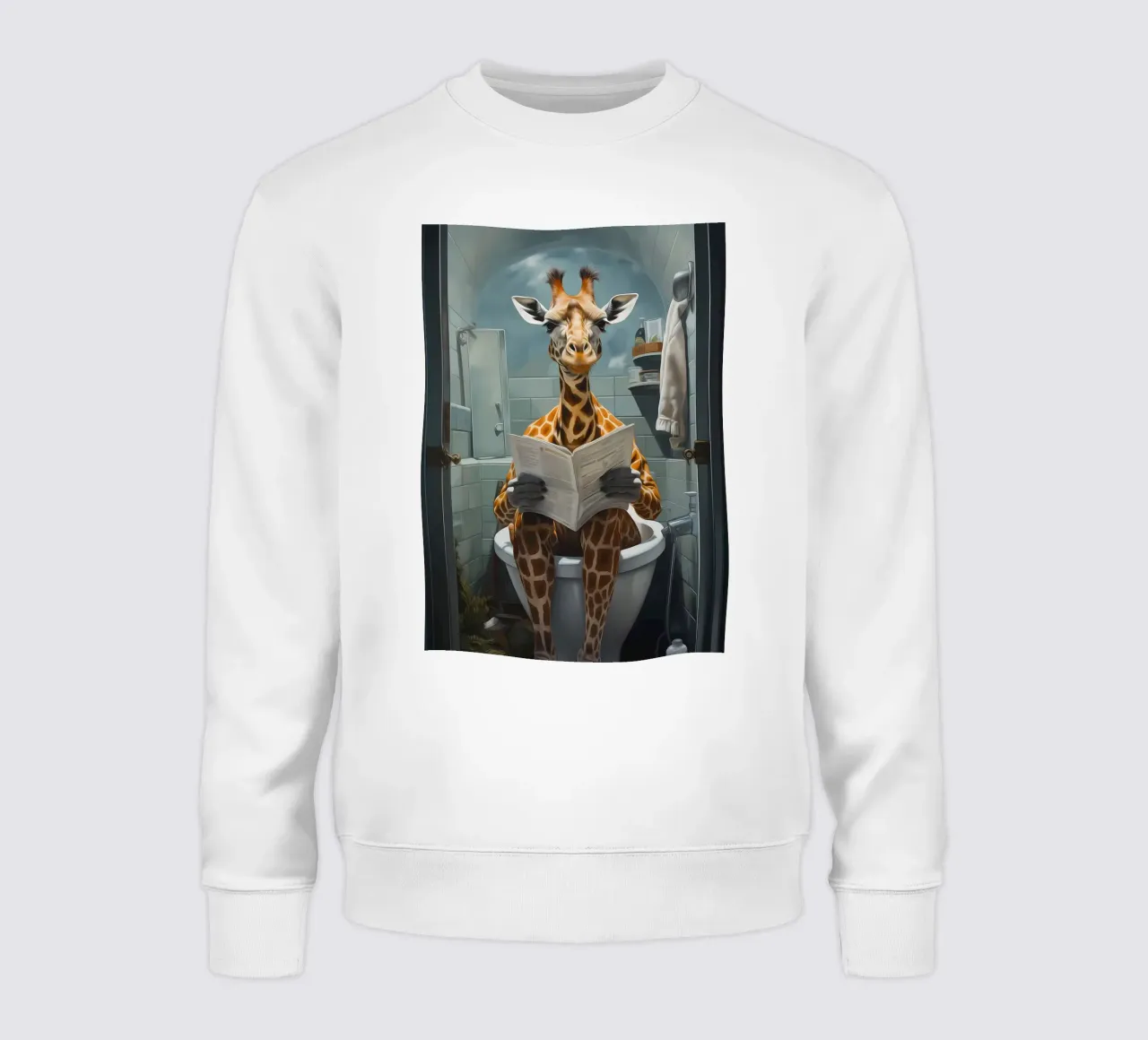 Giraffe Morning Business Sweatshirt von Adrian Patel