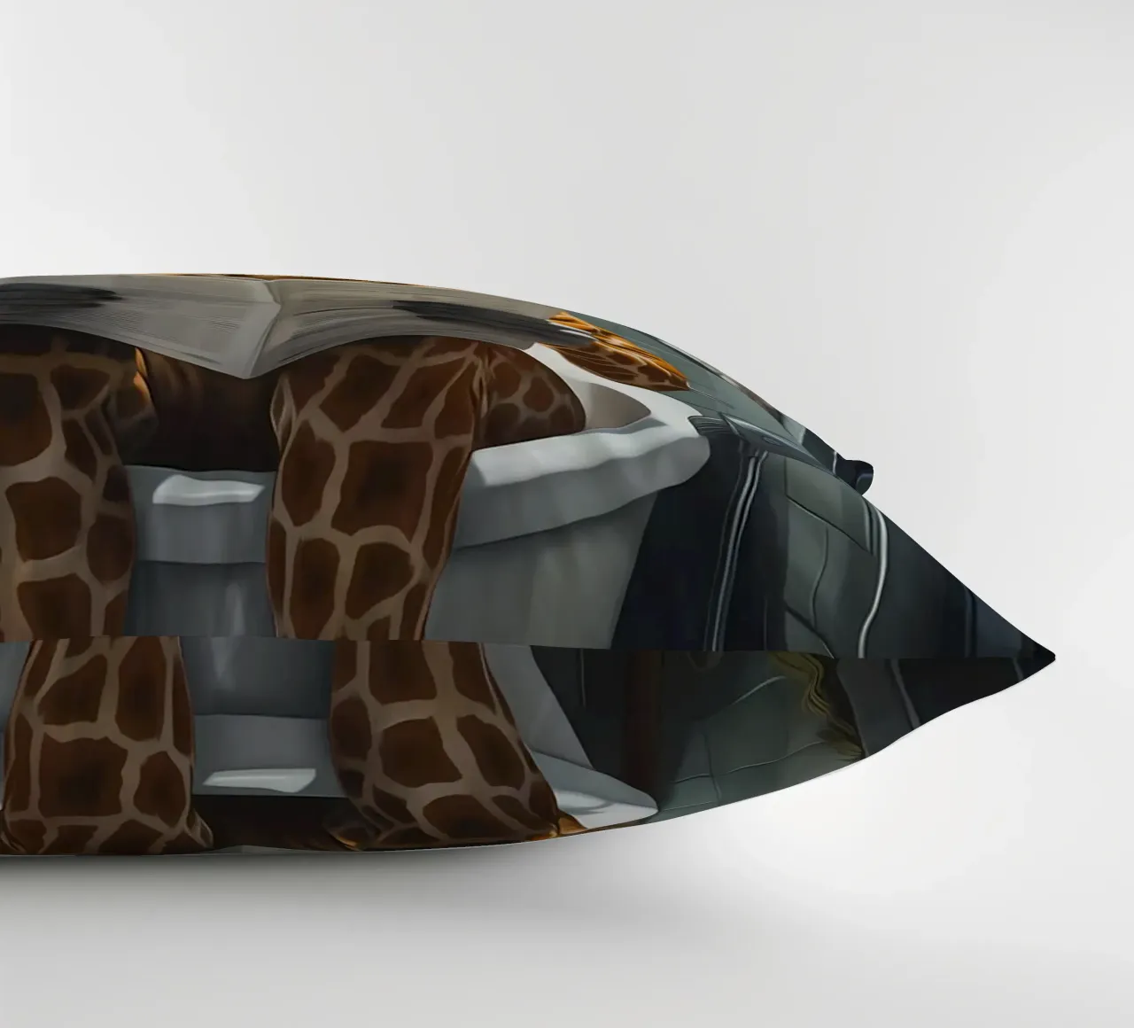 Giraffa Morning Business cuscino da Adrian Patel