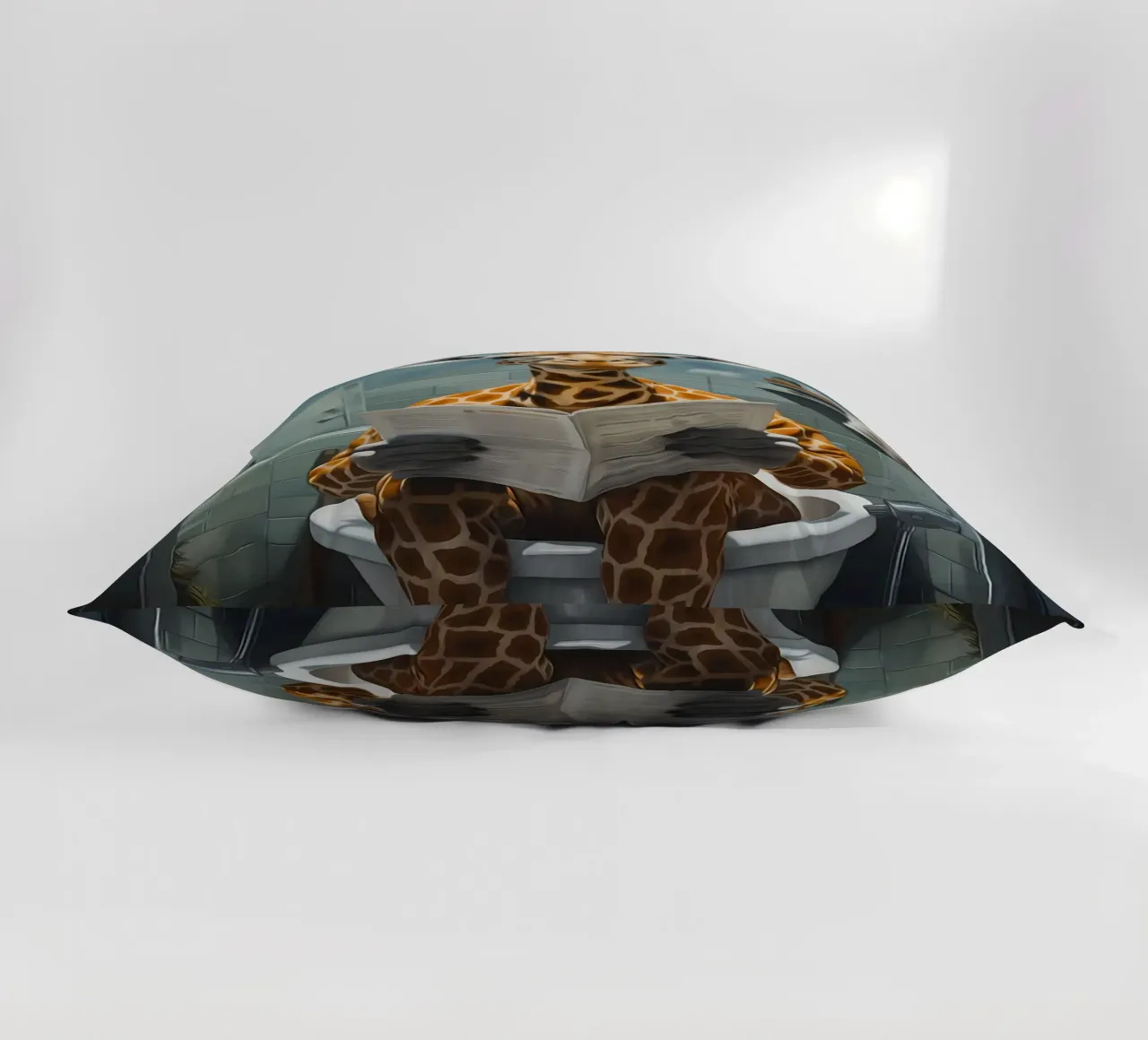 Giraffa Morning Business cuscino da Adrian Patel