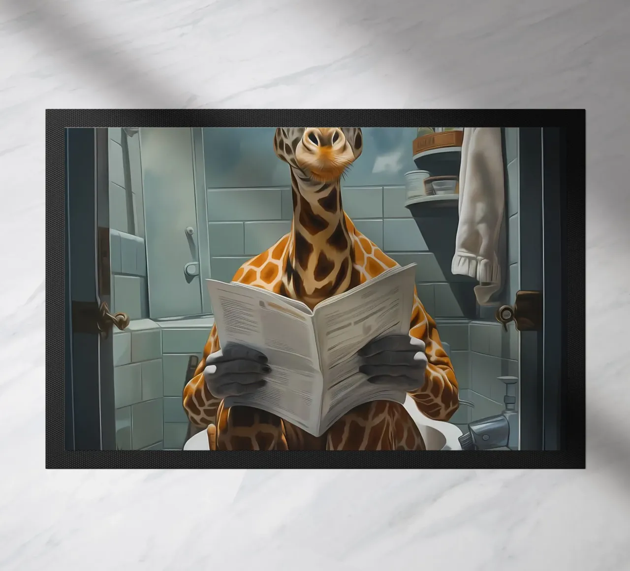 Giraffa Morning Business zerbino da Adrian Patel