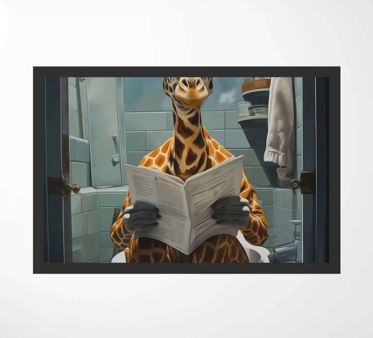 Giraffa Morning Business zerbino da Adrian Patel