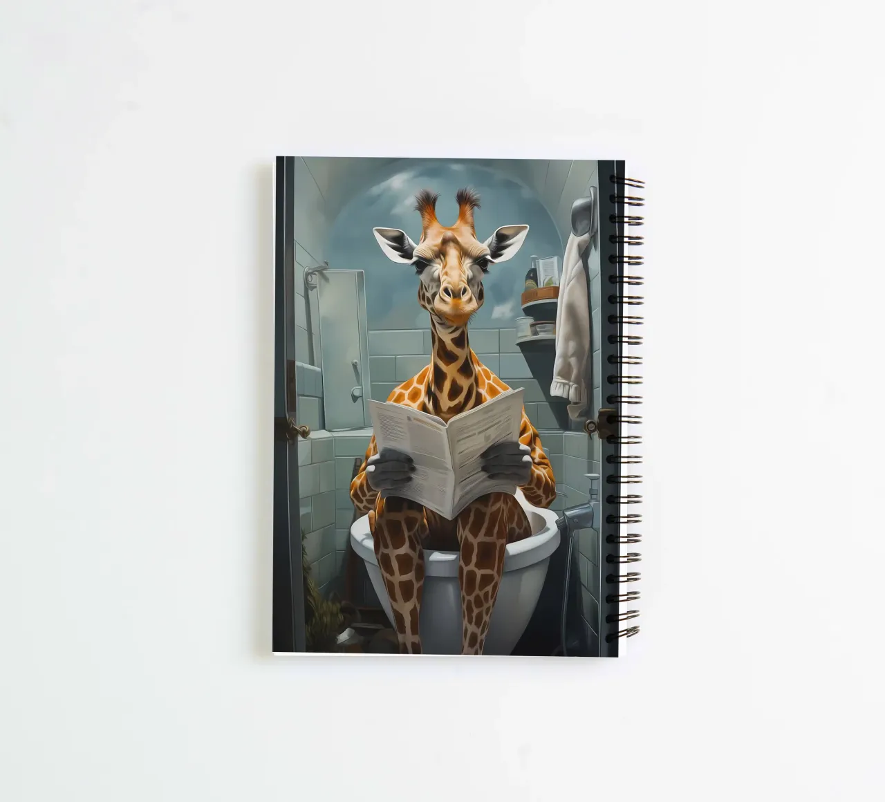 Jirafa Morning Business cuaderno de espiral de Adrian Patel