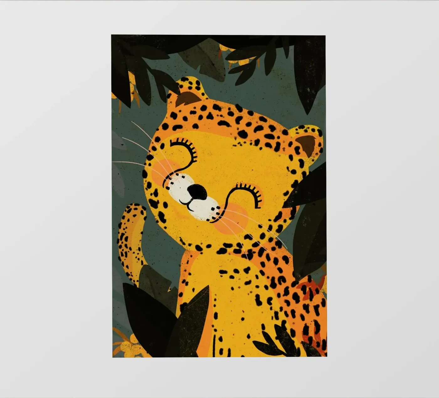 Young Leopard pellicola backlit da treechild