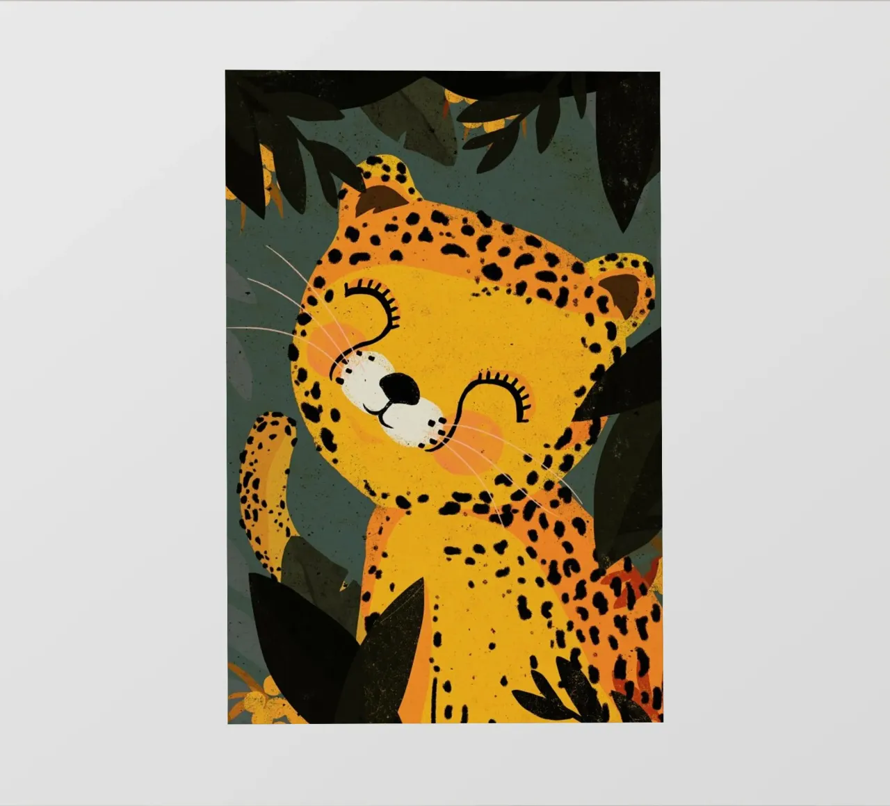 Young Leopard pellicola backlit da treechild