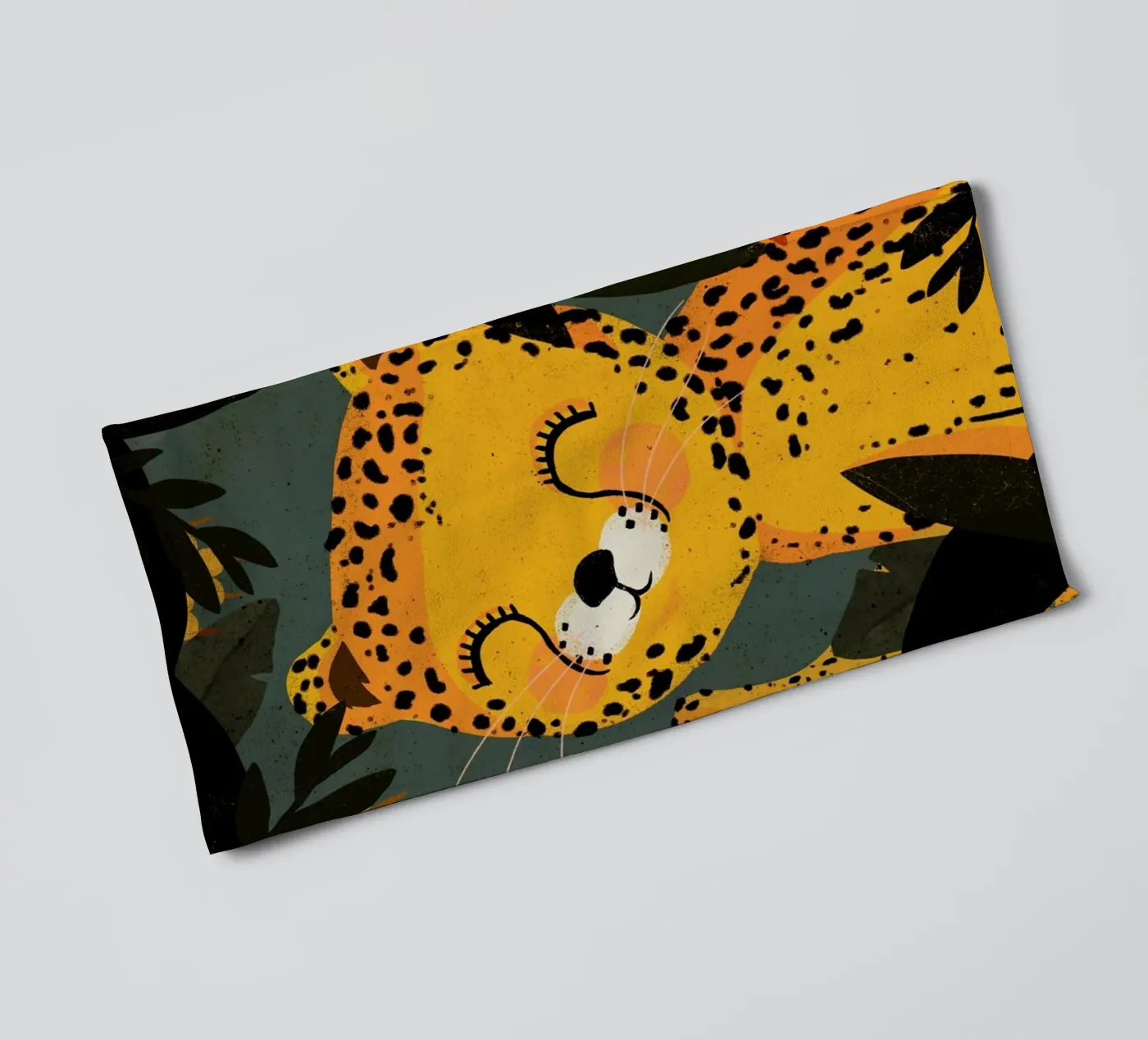 Young Leopard towel by treechild