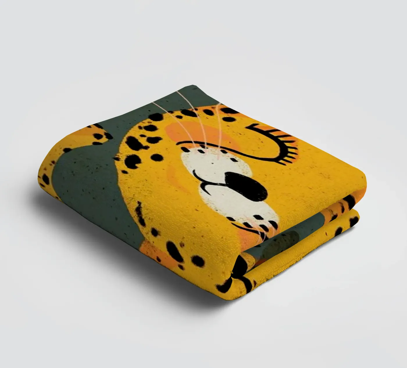 Young Leopard towel by treechild