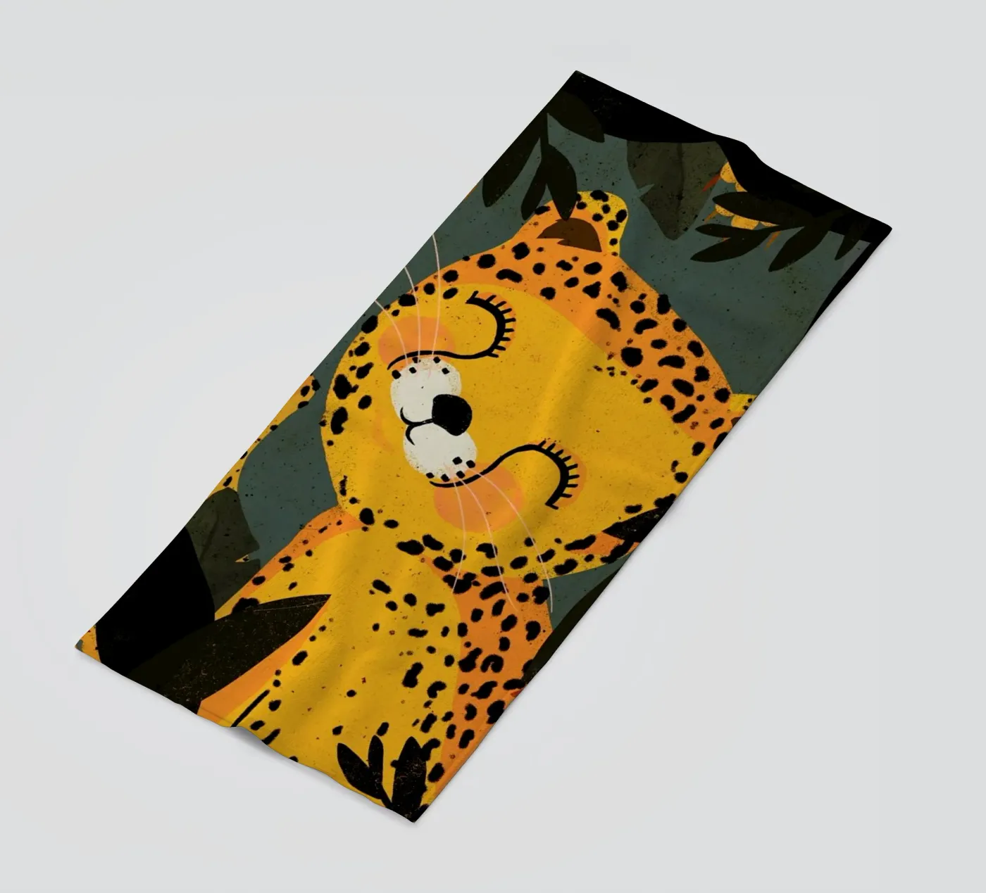 Young Leopard serviette de plage de treechild