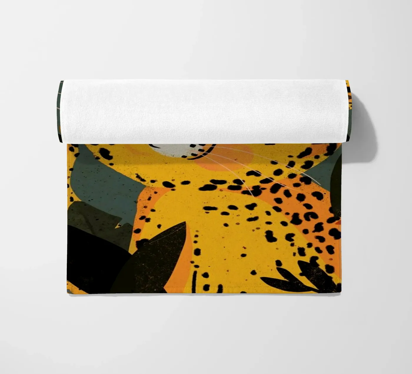 Young Leopard serviette de plage de treechild