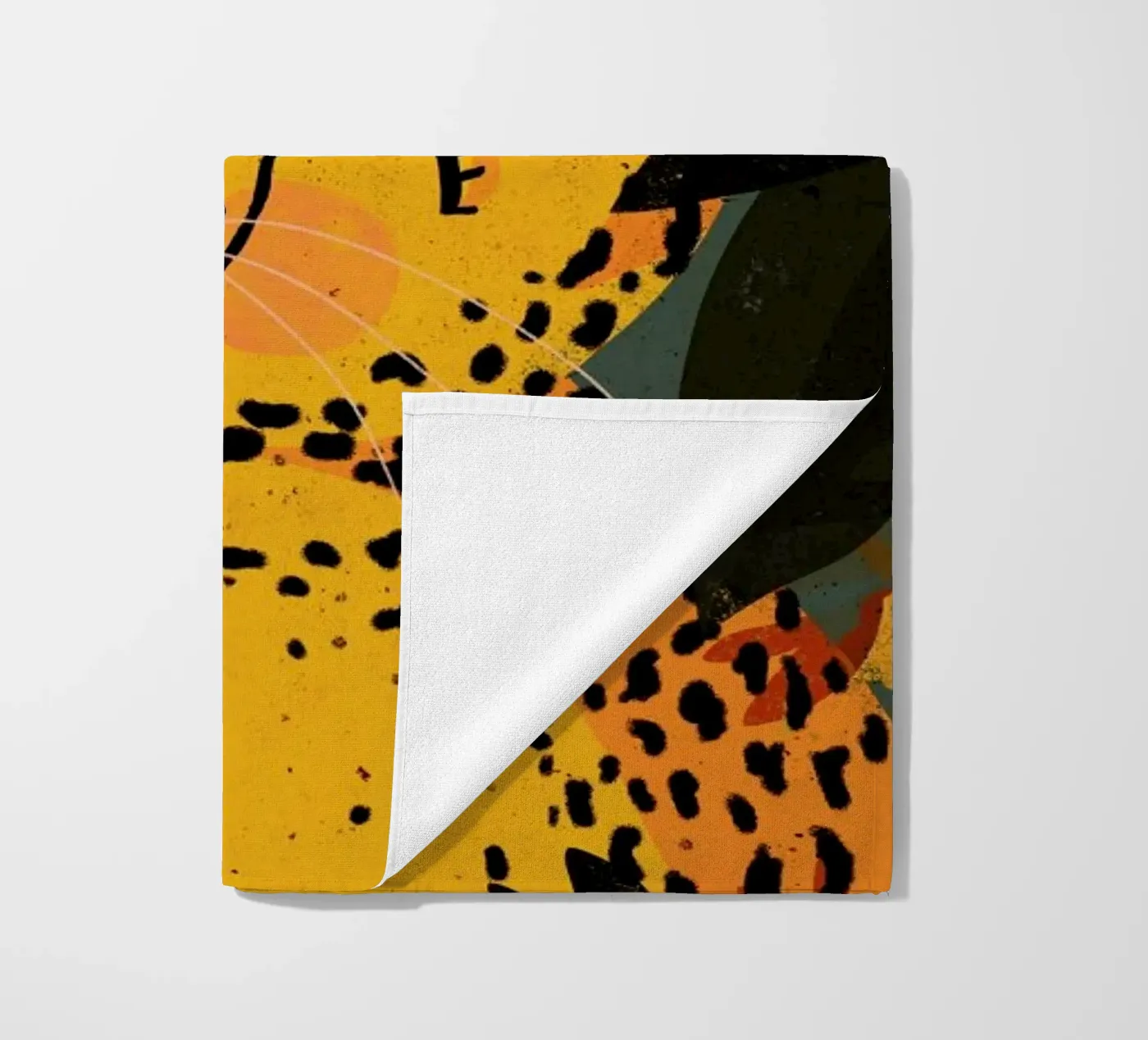 Young Leopard serviette de plage de treechild