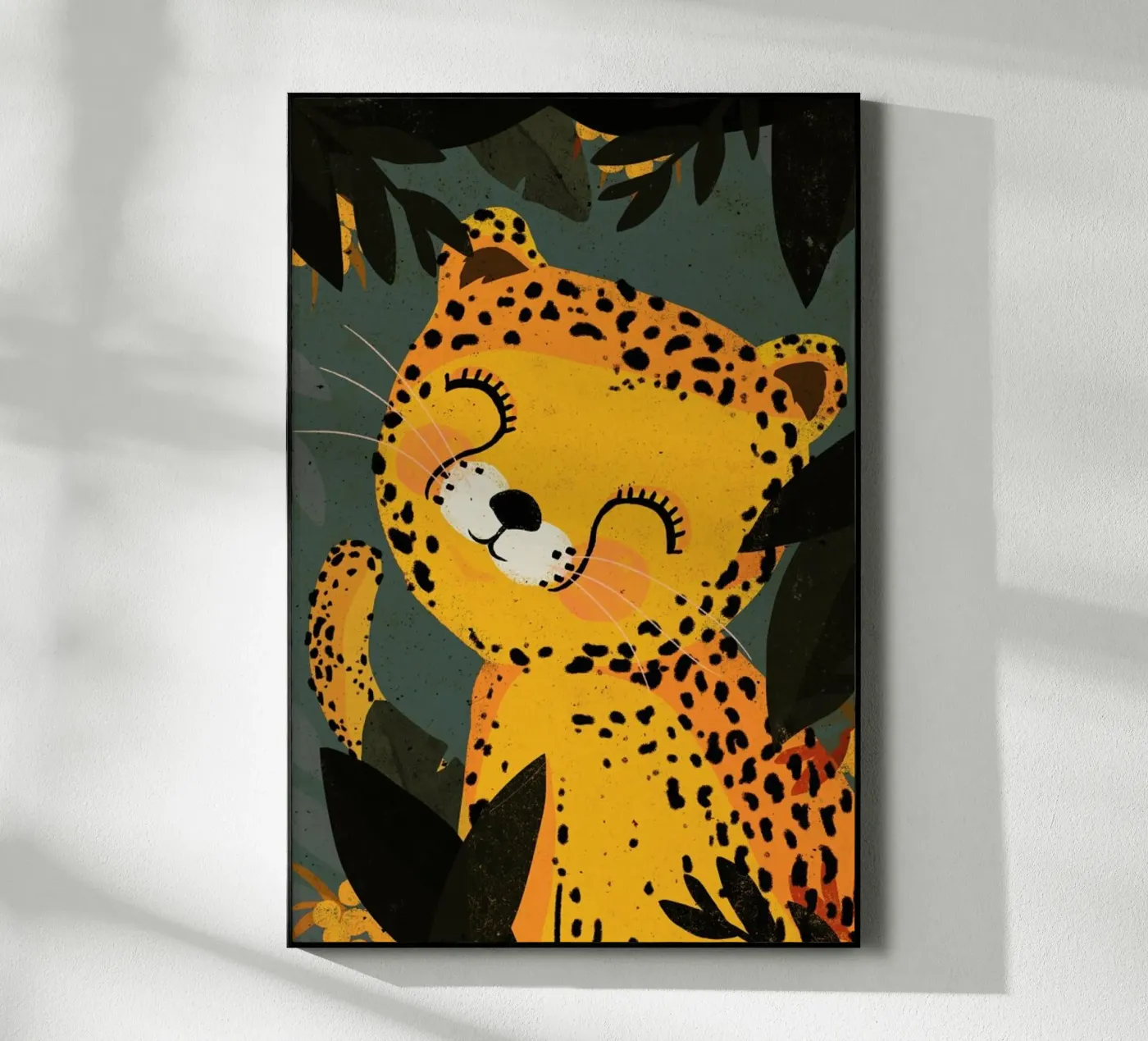 Young Leopard acryl van treechild