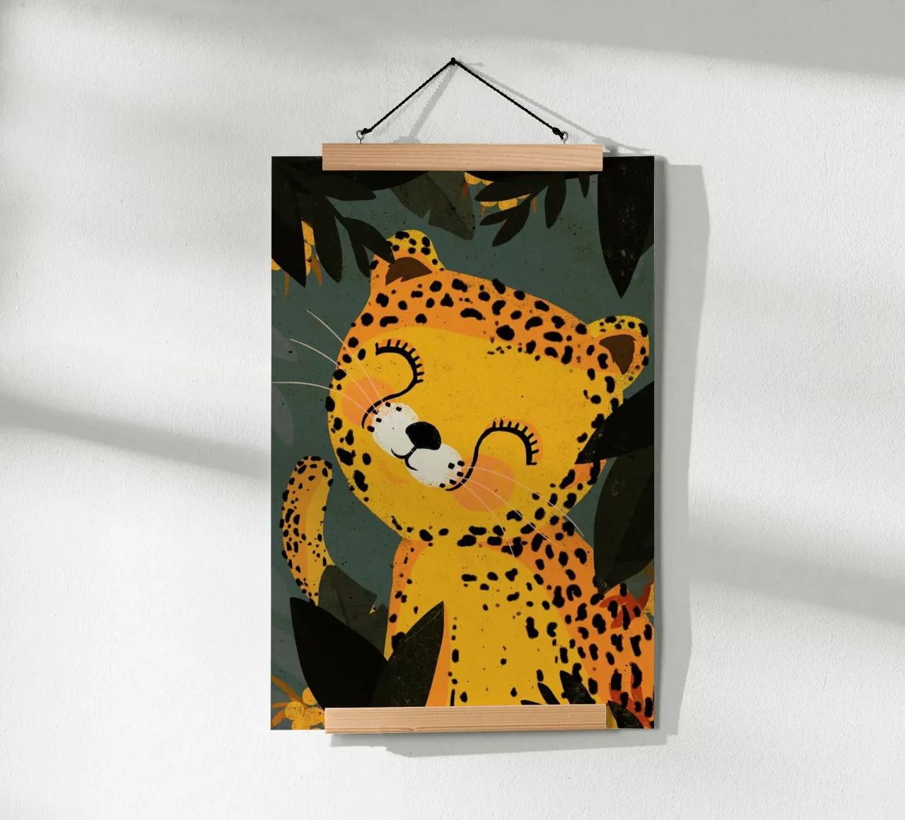 Young Leopard carta hahnemühle da treechild