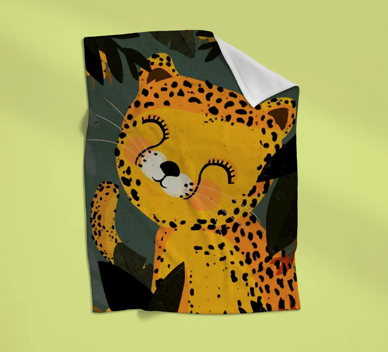 Young Leopard Fleecedecke von treechild