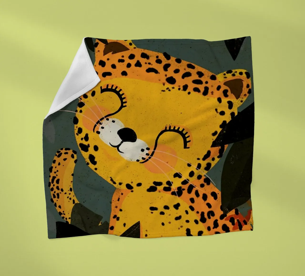 Young Leopard coperta in pile da treechild