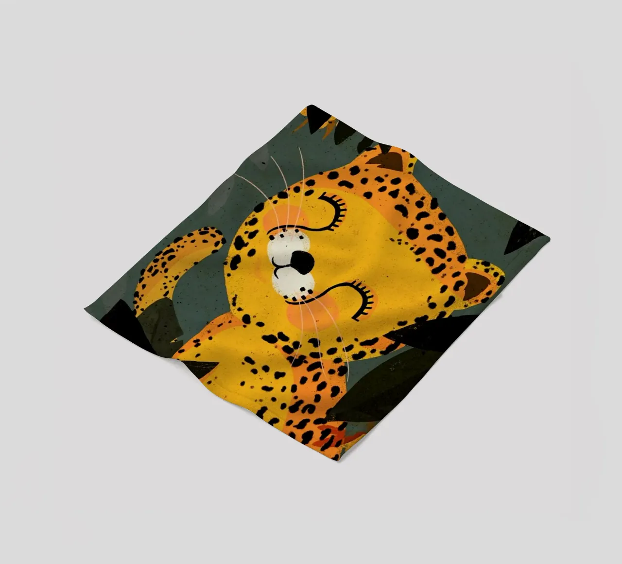 Young Leopard coperta in pile da treechild