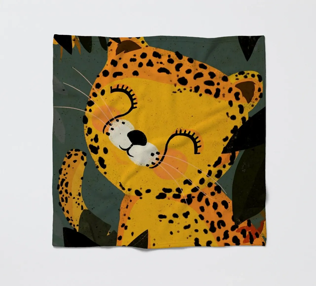 Young Leopard Fleecedecke von treechild