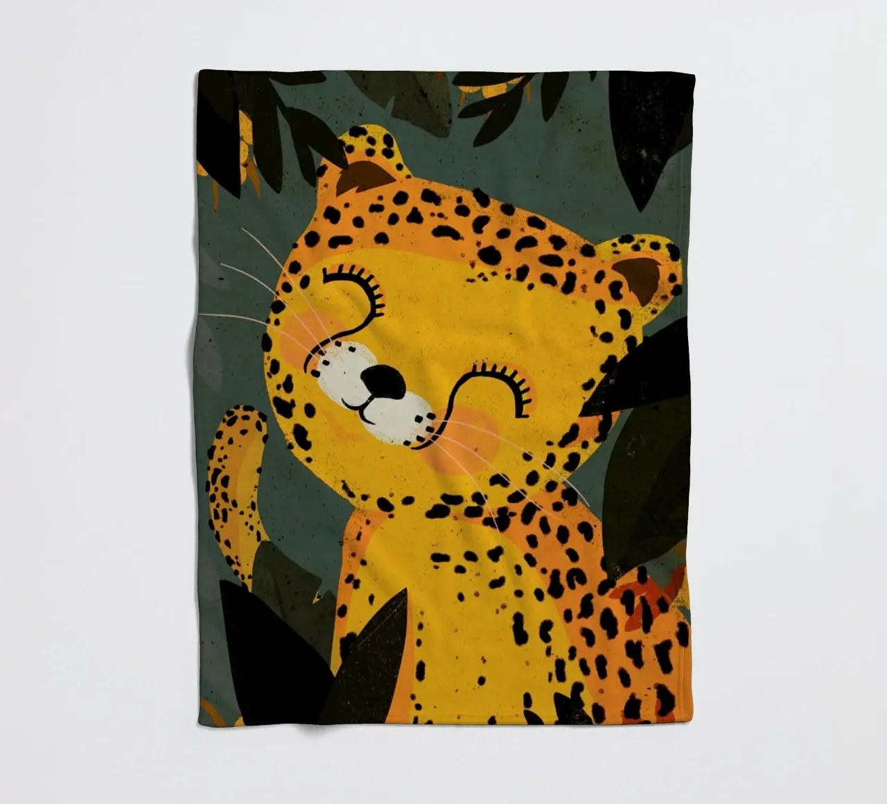 Young Leopard Fleecedecke von treechild