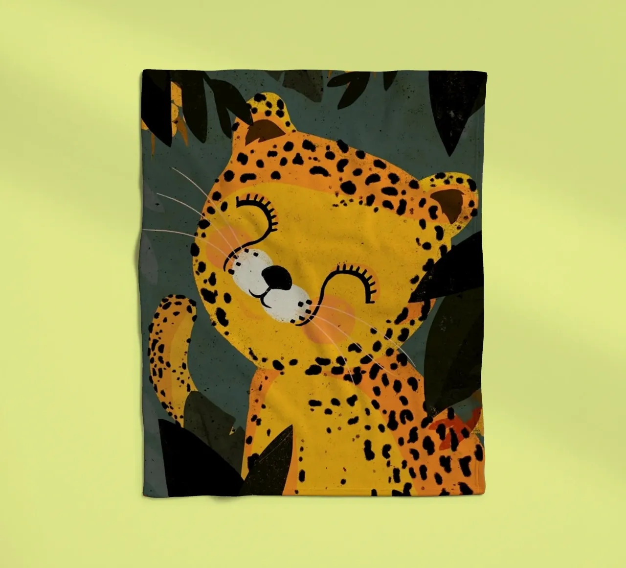 Young Leopard Fleecedecke von treechild