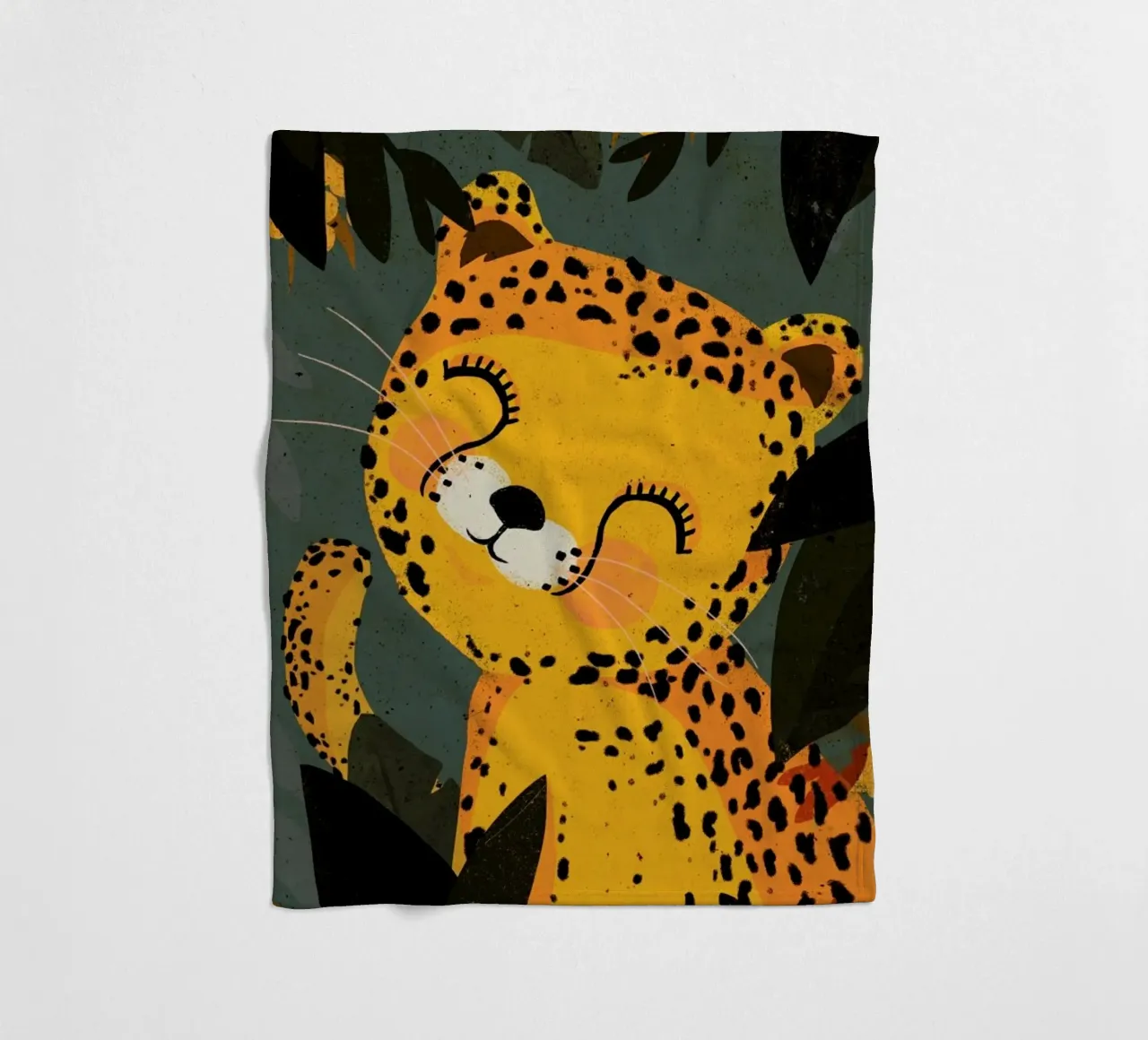 Young Leopard coperta in pile da treechild
