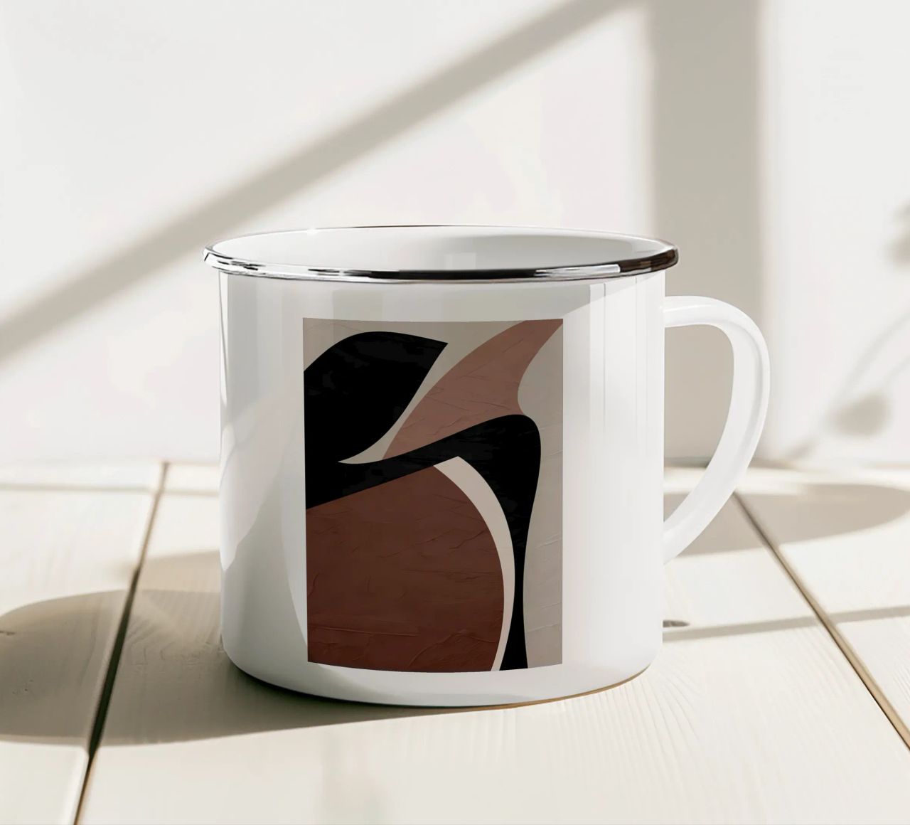ASTRATTO ORGANICO 227A tazza in smalto da Aiden Garcia