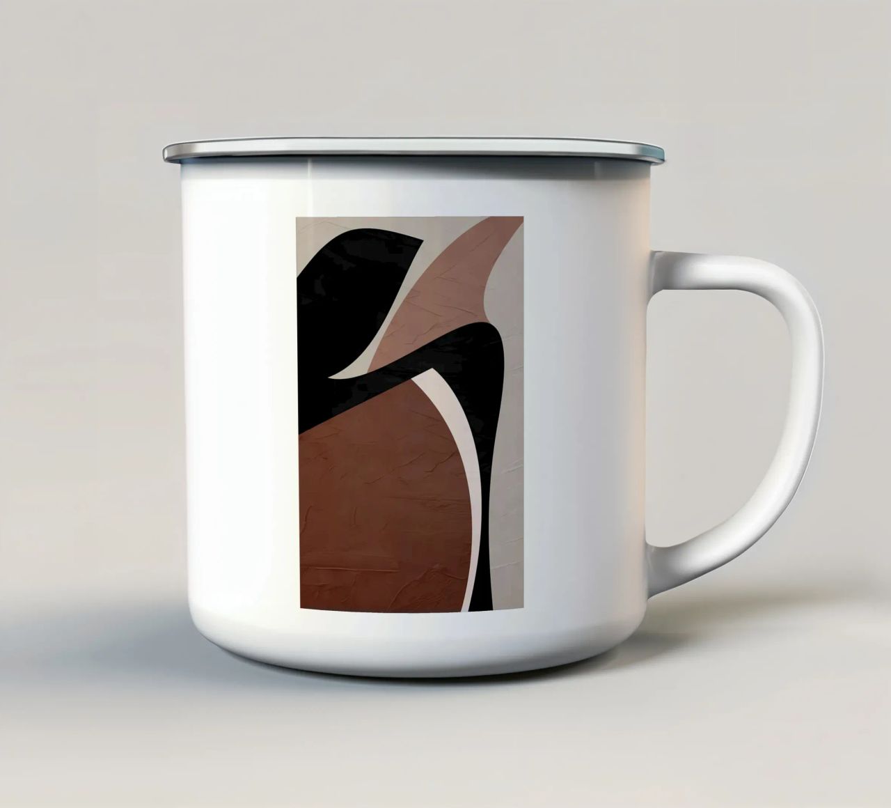 ASTRATTO ORGANICO 227A tazza in smalto da Aiden Garcia