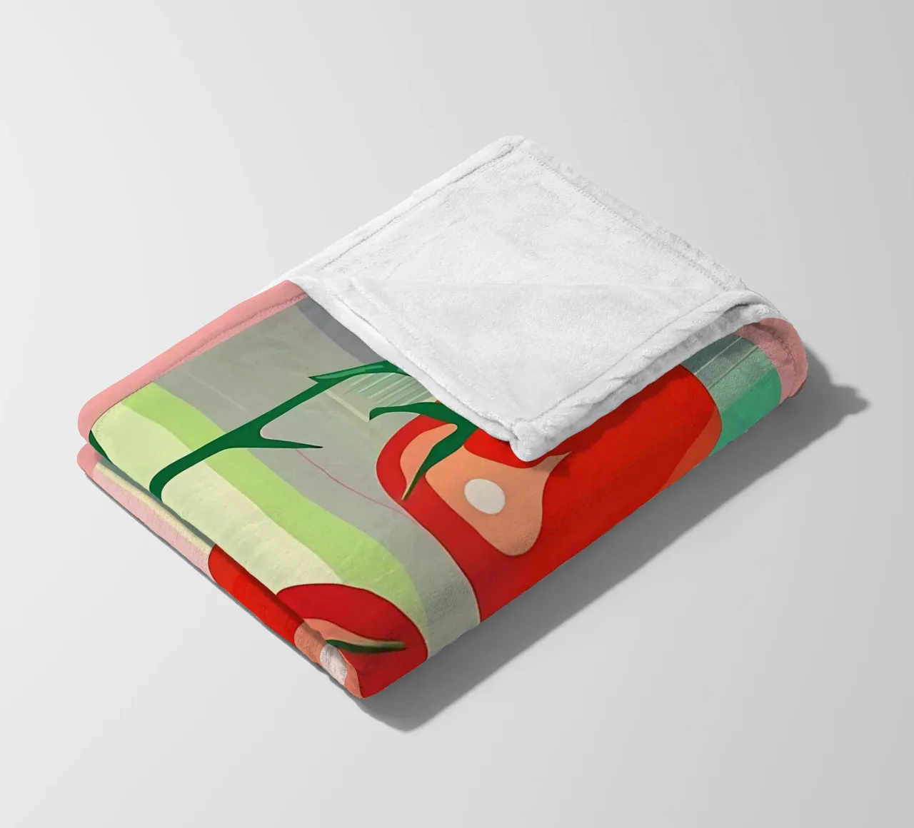 Stile_di_pomodoro_A_3 coperta in pile da Pink- und LoveArt by LK