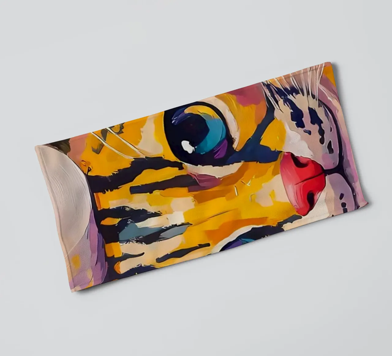 Katze mit Toilettenpapier Handtuch von Adrian Patel