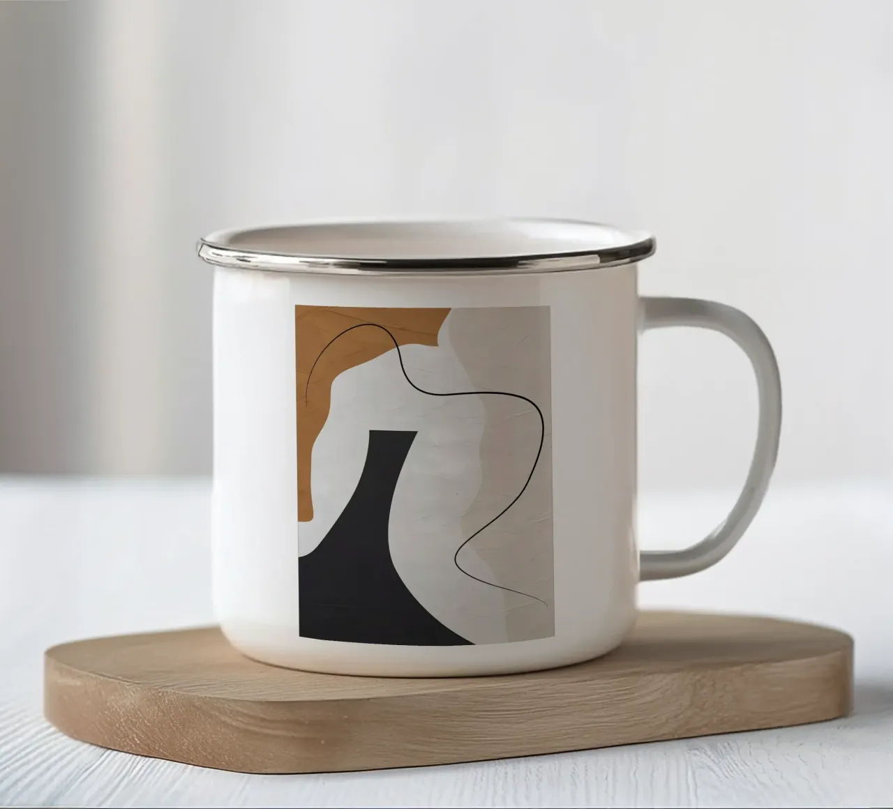 ASTRATTO ORGANICO 156A tazza in smalto da Aiden Garcia