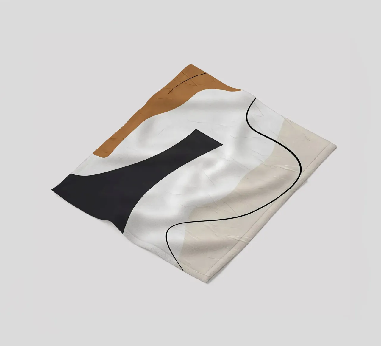 ORGANISCH ABSTRACT 156A fleecedeken van Aiden Garcia