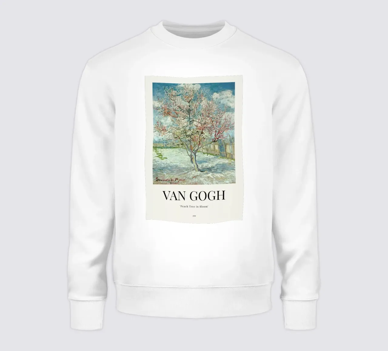 van Gogh - Peach Tree in Bloom sweatshirt van ARTOTHEK