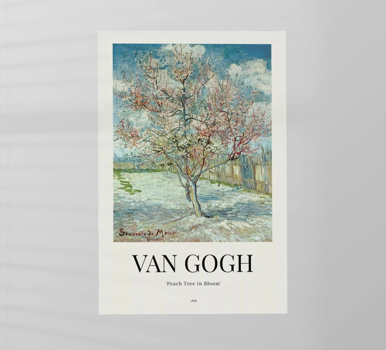 van Gogh - Peach Tree in Bloom pellicola backlit da ARTOTHEK