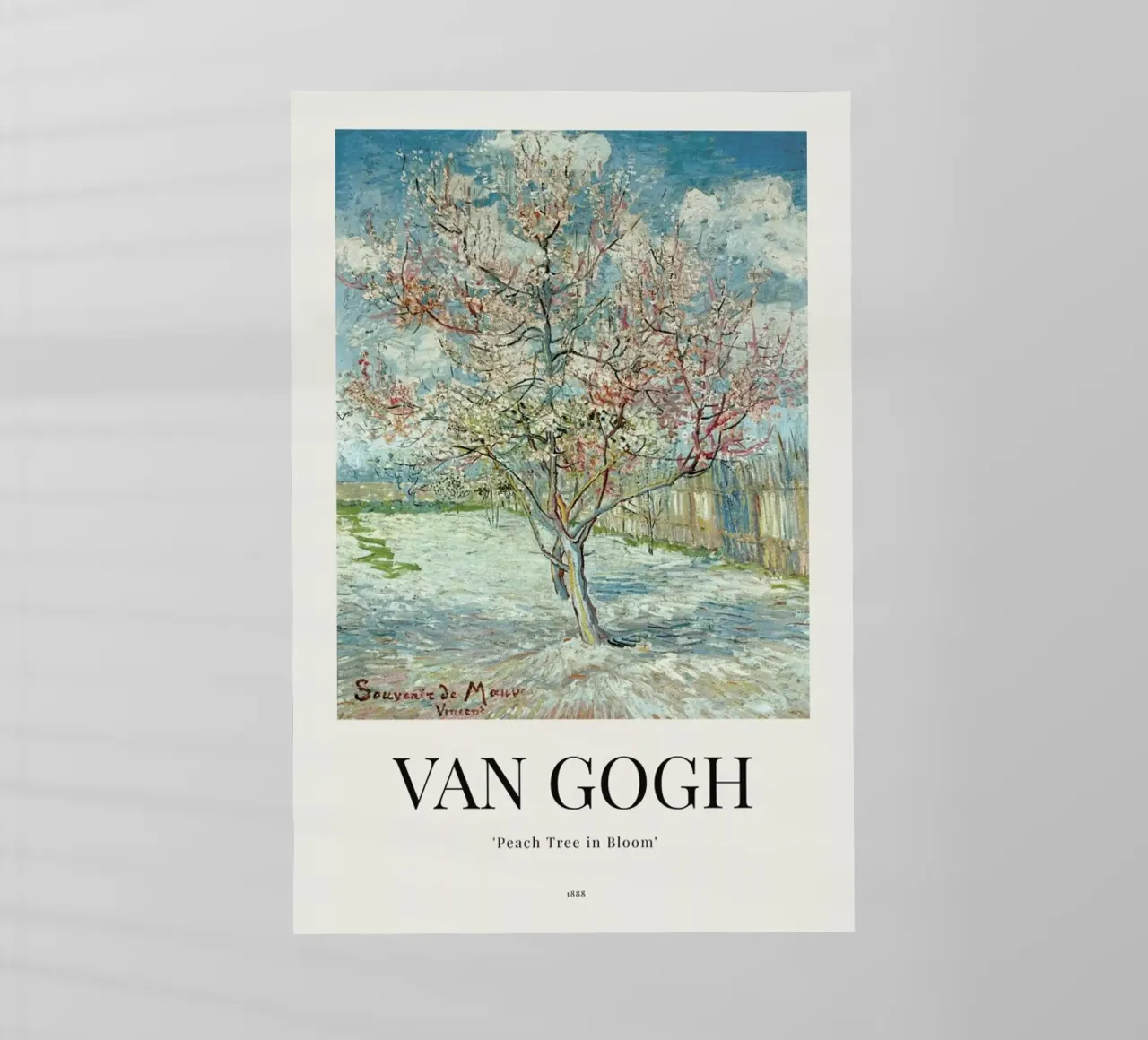 van Gogh - Peach Tree in Bloom pellicola backlit da ARTOTHEK