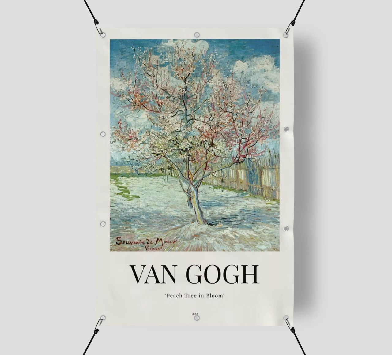 van Gogh - Peach Tree in Bloom telo in pvc da ARTOTHEK