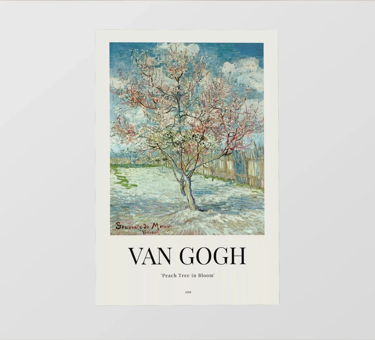 van Gogh - Peach Tree in Bloom telo in pvc da ARTOTHEK