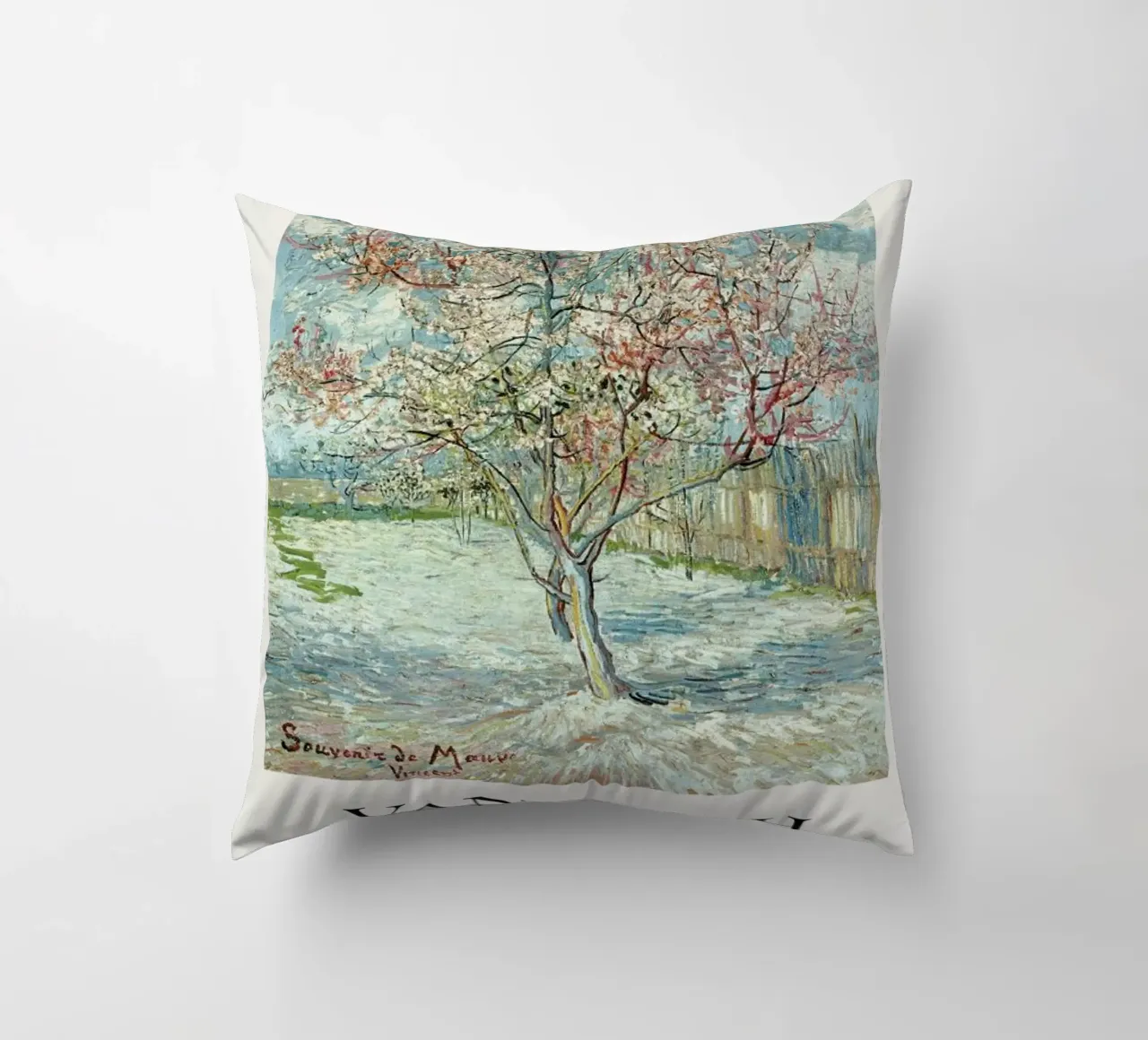 van Gogh - Peach Tree in Bloom cuscino da ARTOTHEK