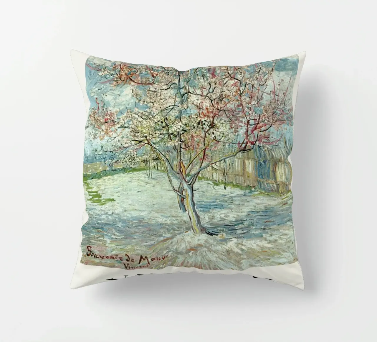 van Gogh - Peach Tree in Bloom cuscino da ARTOTHEK