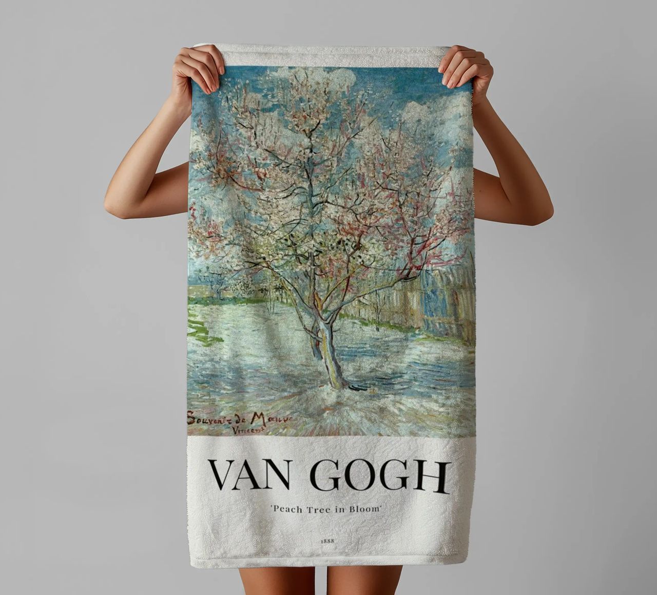 van Gogh - Peach Tree in Bloom Handtuch von ARTOTHEK
