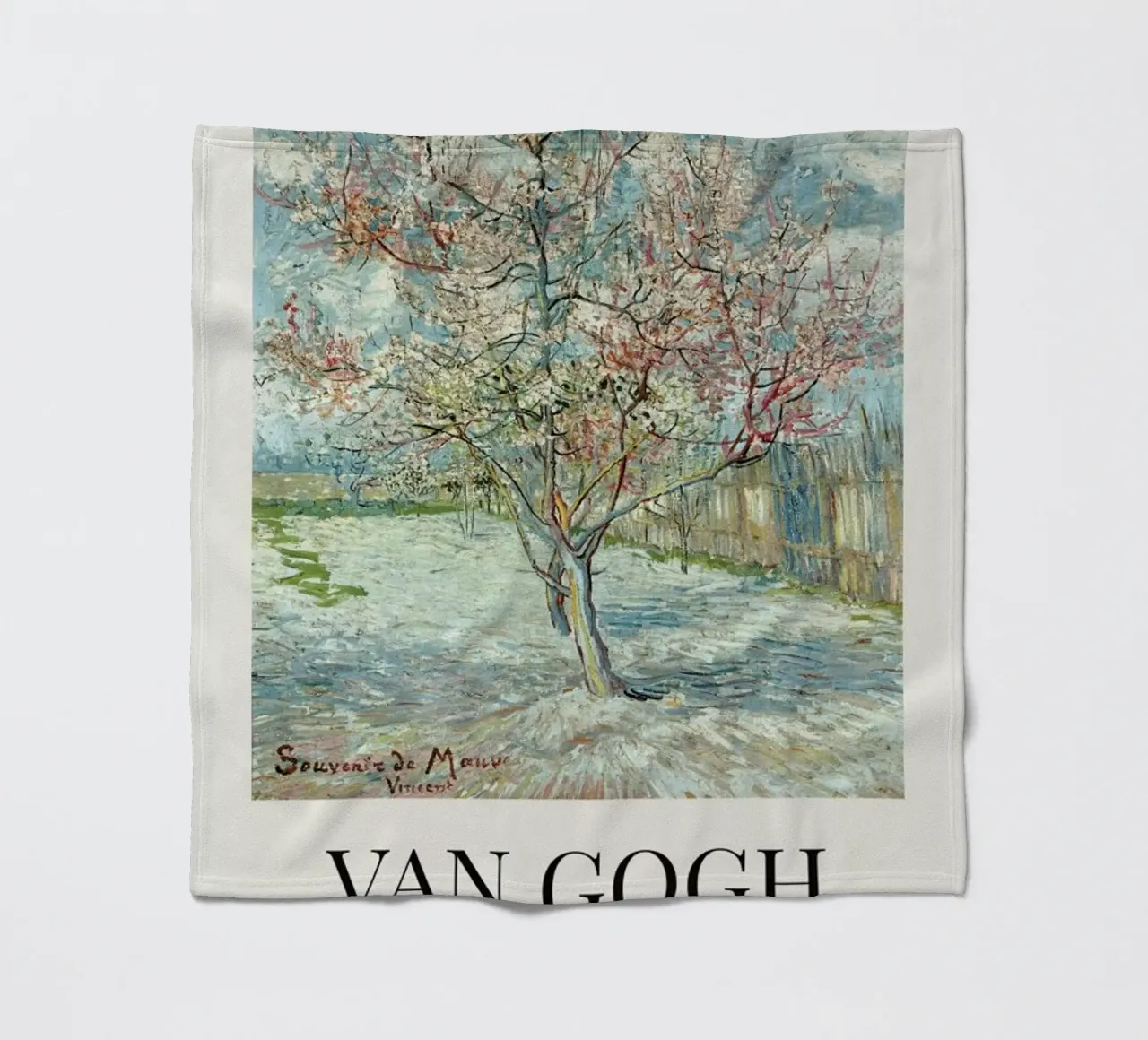 van Gogh - Peach Tree in Bloom coperta in pile da ARTOTHEK