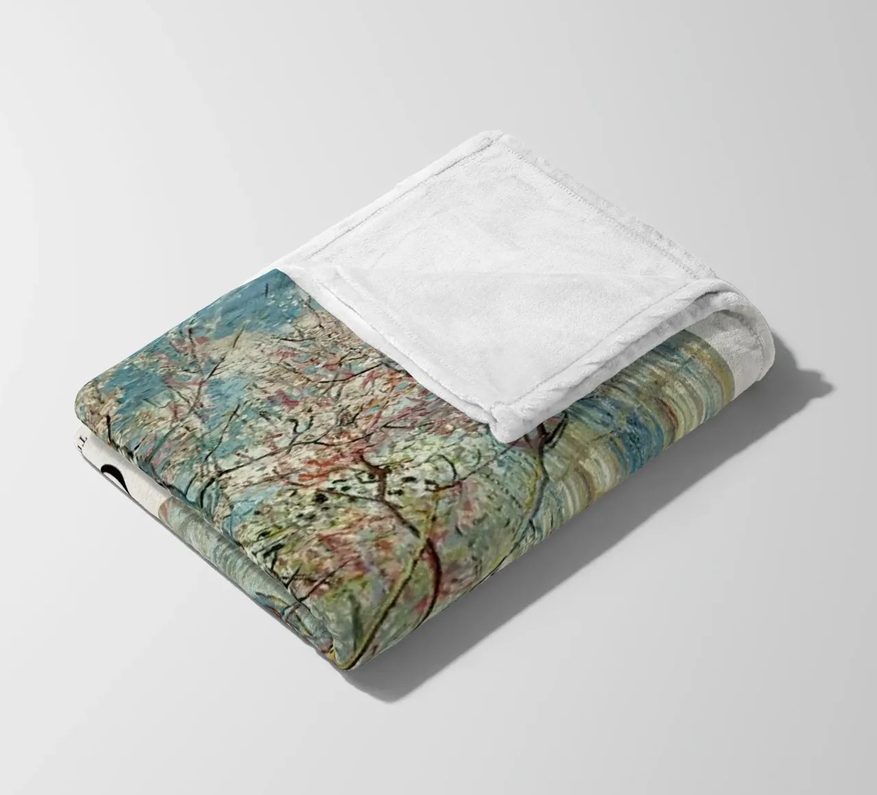 van Gogh - Peach Tree in Bloom coperta in pile da ARTOTHEK