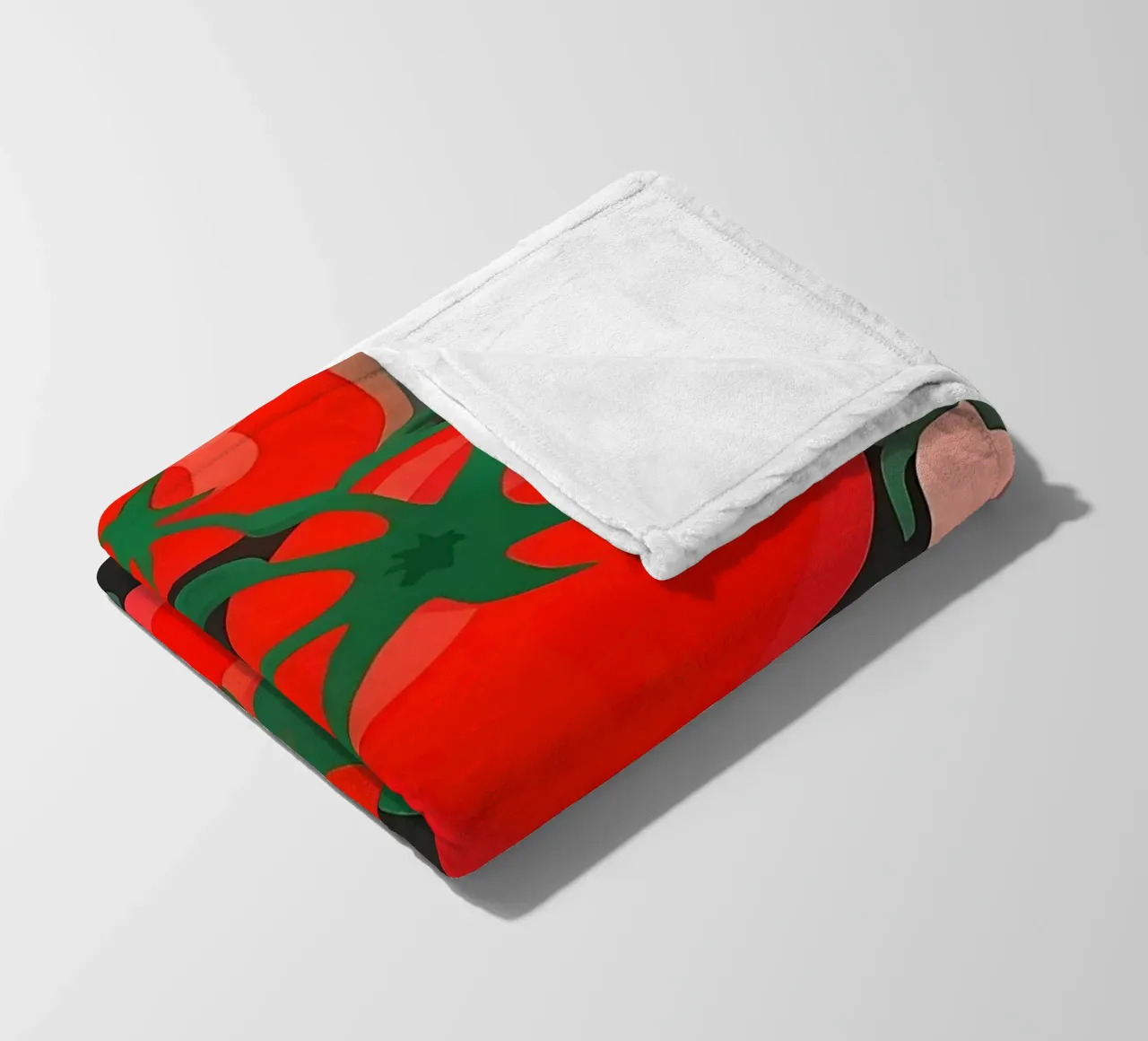Stile_di_pomodoro_A_5 coperta in pile da Pink- und LoveArt by LK