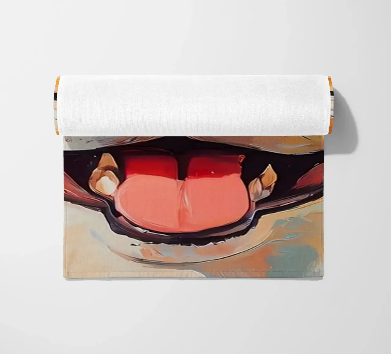 Shiba Inu sorridente con la carta igienica telo mare da Adrian Patel