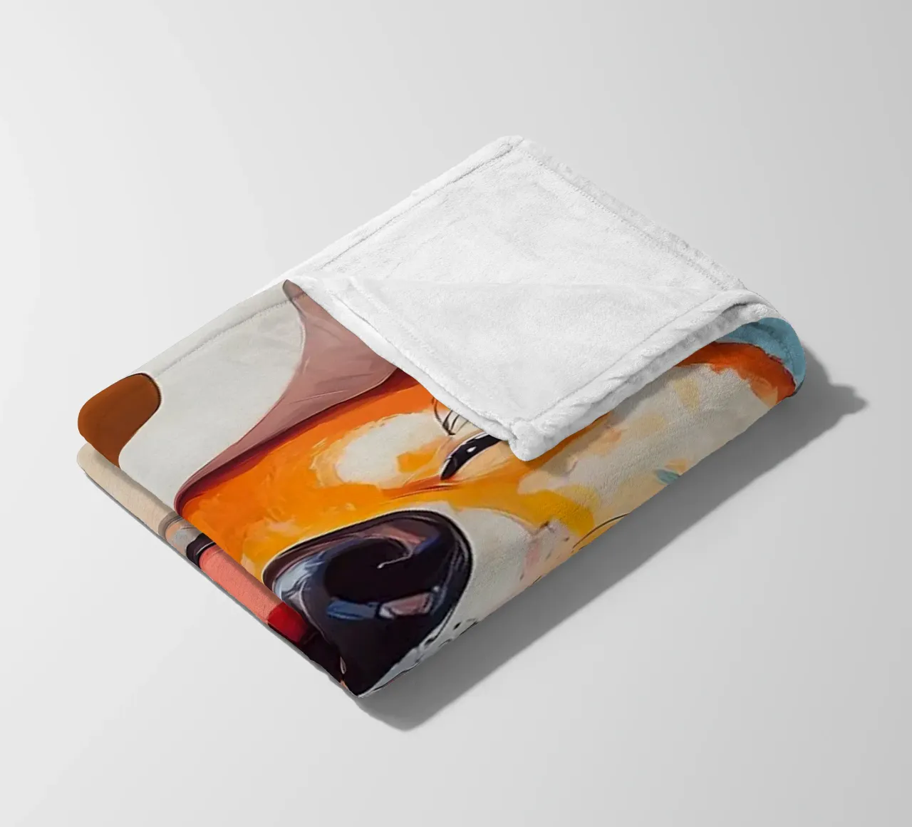 Shiba Inu sorridente con la carta igienica coperta in pile da Adrian Patel
