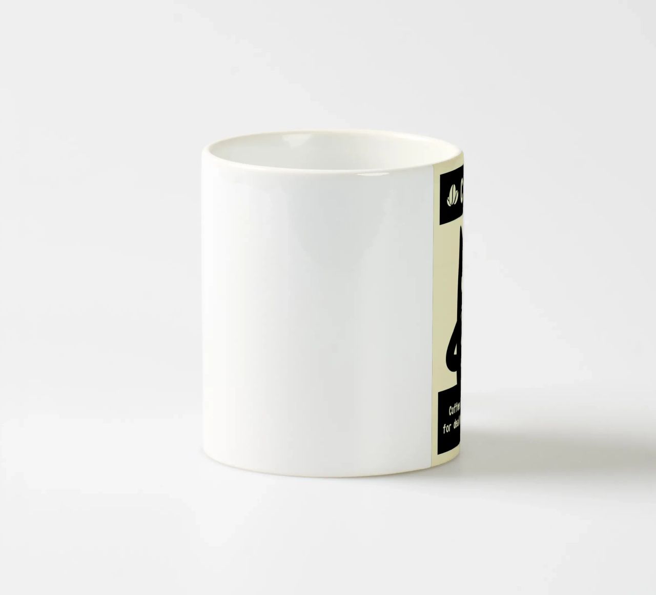 Gatto e caffè tazza in ceramica da Bartosz Powalka