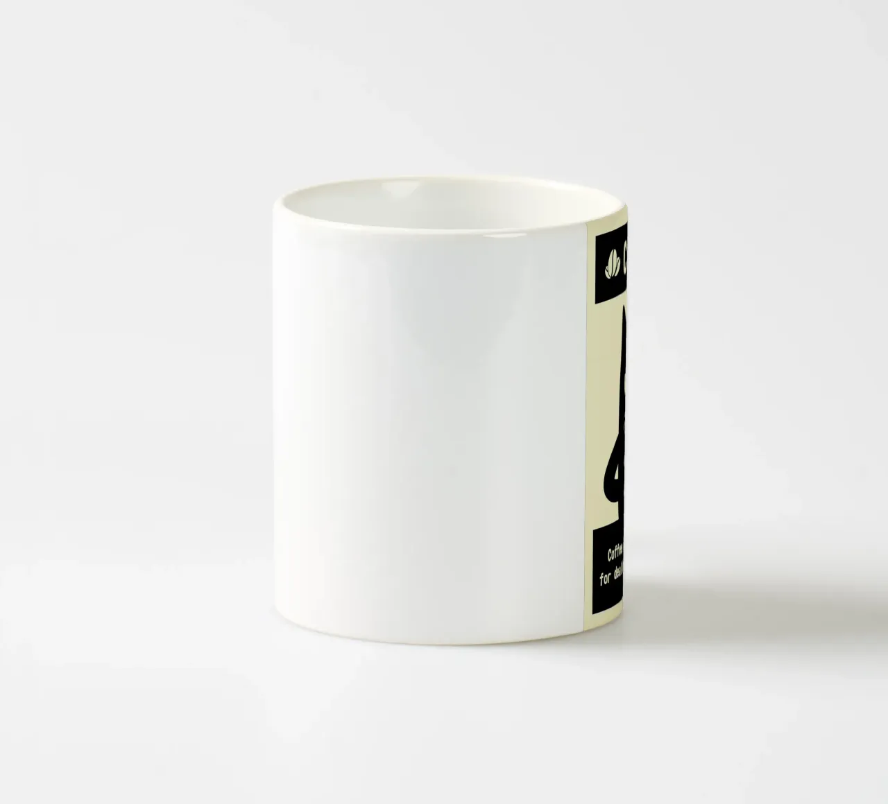 Katze und Kaffee Keramik Tasse von Bartosz Powalka