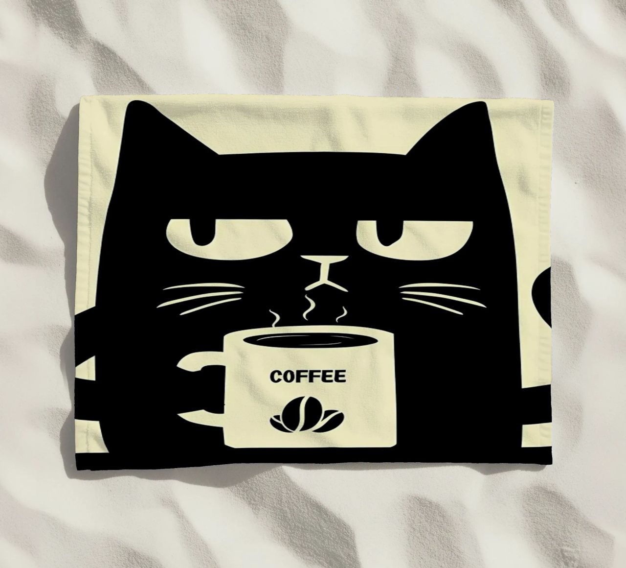 Gatto e caffè telo mare da Bartosz Powalka