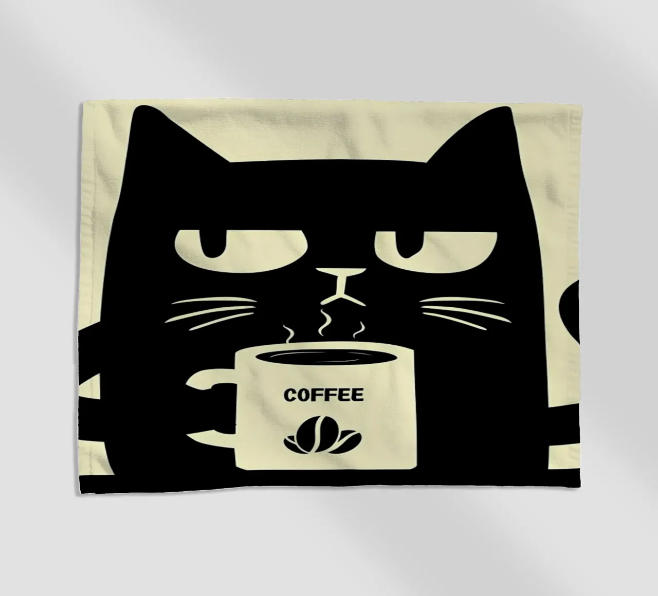 Gatto e caffè telo mare da Bartosz Powalka
