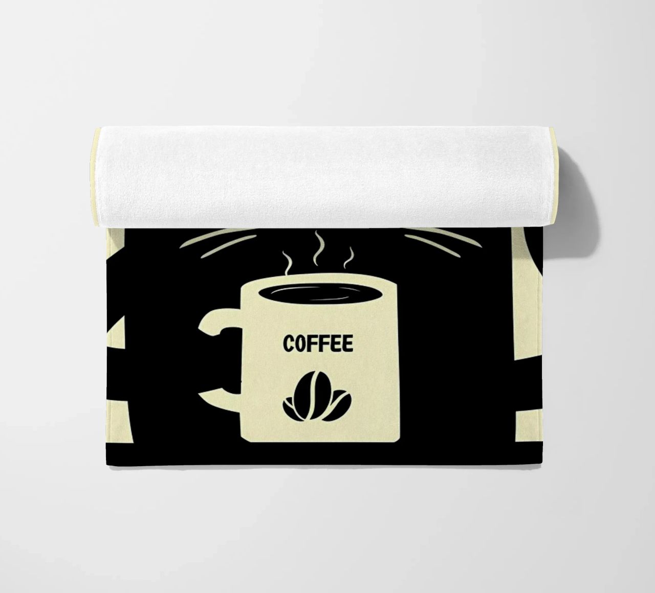 Gatto e caffè telo mare da Bartosz Powalka